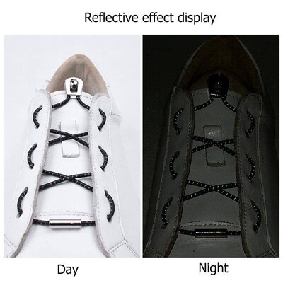 No Tie Shoelaces Elastic Shoe Laces with Metal Lock for Snea