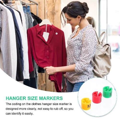 450 Pcs Hanger Size Markers Plastic Clothes Hangers Color