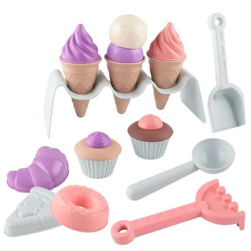 Childrens beach ice cream toys Ice cream cone Beach sand di