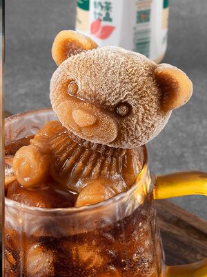High appearance level Bear ice cube mold made ice silicone
