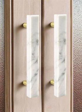 Elegant Double Holes Marble Kitchen Cabinet Pulls Luxury