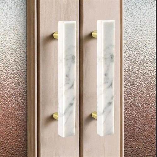 Elegant Double Holes Marble Kitchen Cabinet Pulls Luxury