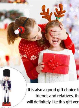 Puppet Ornaments Nutcracker Home Decor Wooden Figure Statue