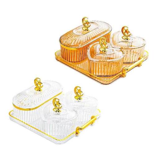 Dried Fruit Tray Multipurpose Candy Nuts Dish for Wedding