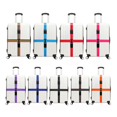 Trunk binding belt Travel suitcase Luggage strap cross绑带