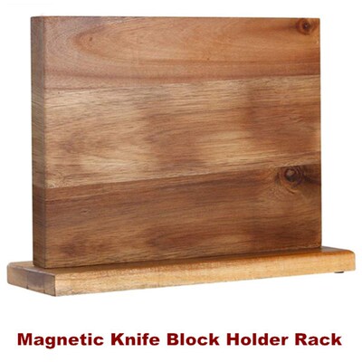Magnetic Knife Block Holder Rack Home Kitchen Storage Stand