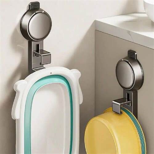 No Punching Suction Cup Washbasin Hook Adjustable Strong