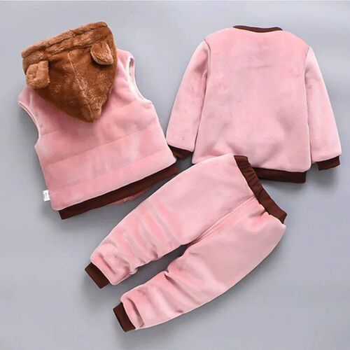 Baby Boys And Girls Clothing Set Tricken Fleece Children Hoo