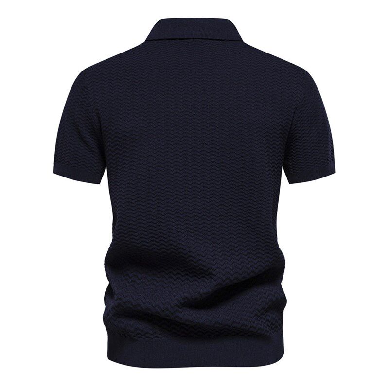 2025 Mens High-end Stripe Business Short Sleeve Thin All-ma