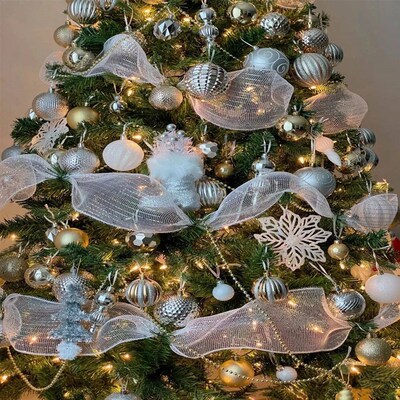 9M Christmas Ribbon Decoration Hanging Christmas ree Pendent