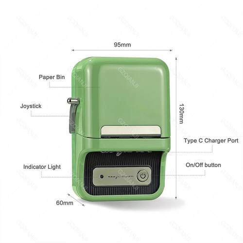 Niimbot B21 Wireless Thermal Label Printer Mini Portable Bar