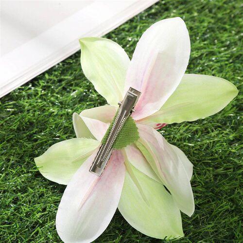 Orchid Flowers Hair Clips Bohemian Small Hairpin Bridal Barr