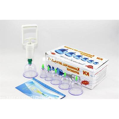 6pcs hijama cups chinese vacuum cupping kit pull out