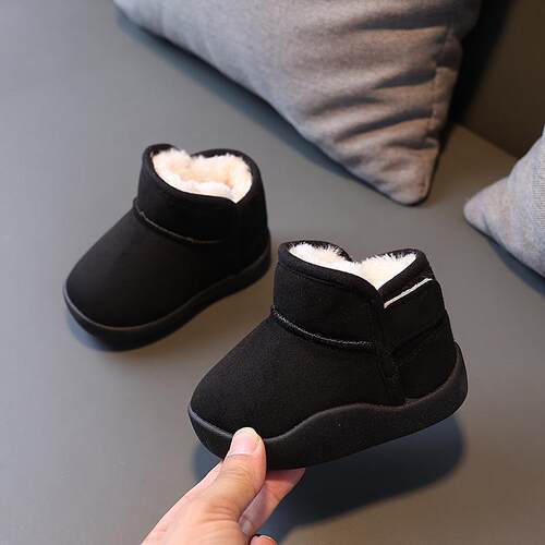 Childrens tton Shoes Baby Snow Boots tton Fleece-lined Thic