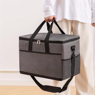 Large Double layered Cooler Bag Insulated Lunch Bag cold box
