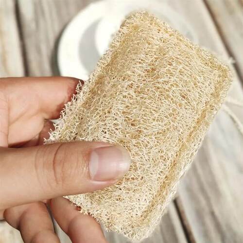 New Natural Loofah Dishwashing Brush Double-sided Easy To Cl