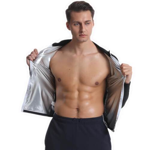 Body shaping clothing with universal coating for both men an