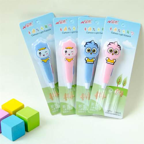 Wholesale Light-Up Ear Pick Cartoon Baby Earwax Cleaning Set