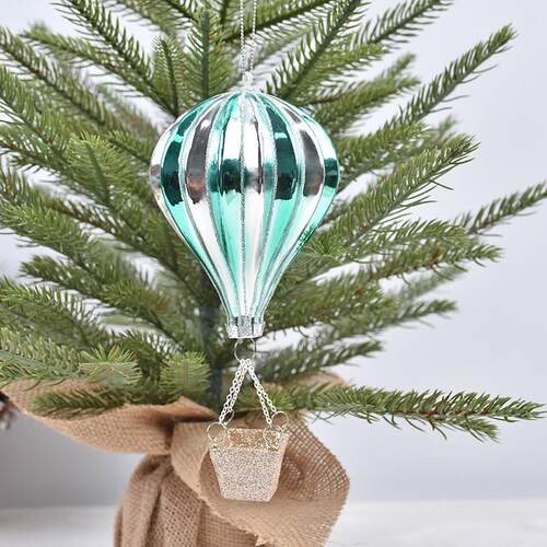 Christmas Glass Hand-Painted Santa Globe Rainbow Gourd Decor