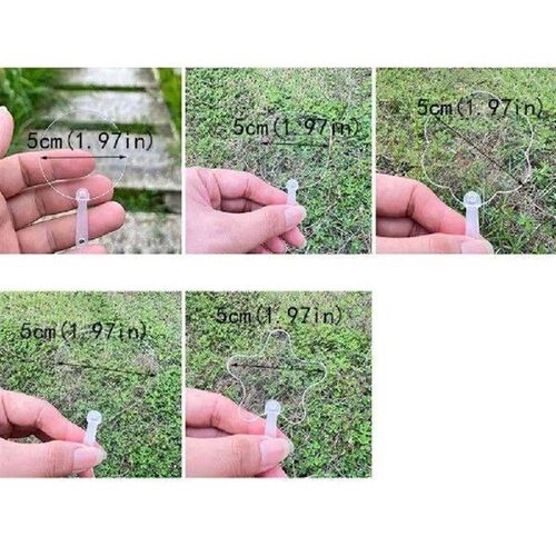 50Pcs Craft Supplies Acrylic Mini Transparent Fan