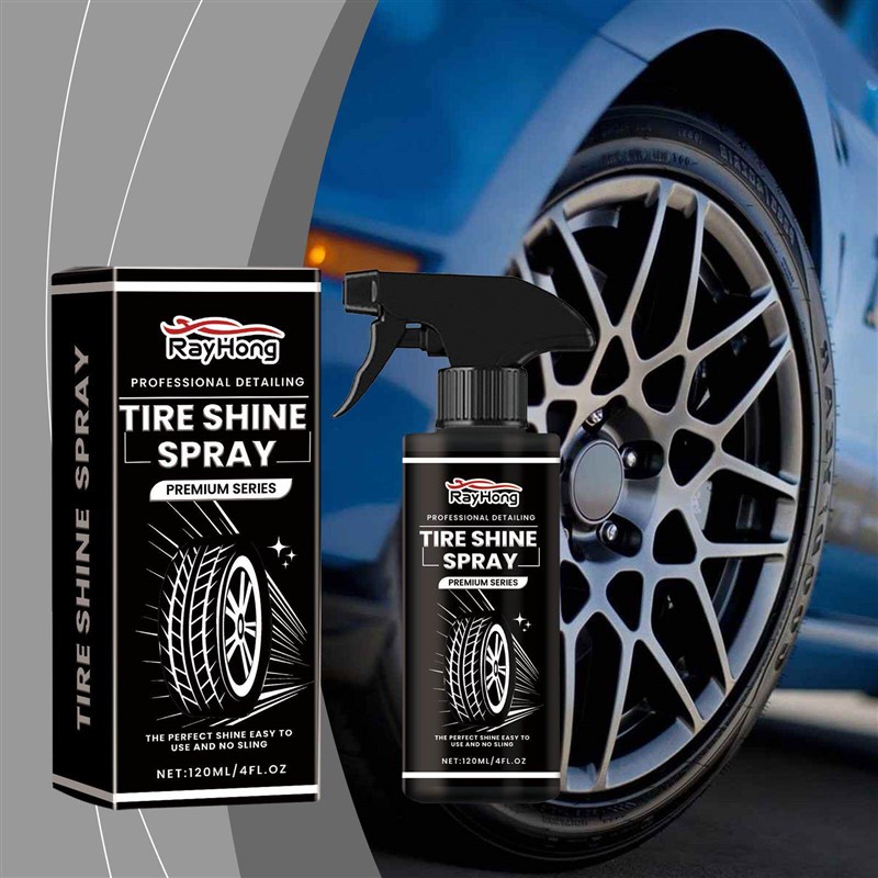RAYHONG Tire Shine Spray Wheel and Tire Gloss Maintenance Cl - 实物图