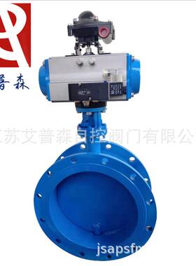 D641W气动通风高温法兰蝶阀/气动大口径高温通风法兰艾普