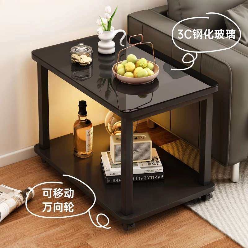 可移动沙发中间边几办公室轻奢玻璃茶几接待室专用2025新款小桌子,3C数码配件,其它配件,淘宝优惠券,粉丝福利购,淘宝优惠卷