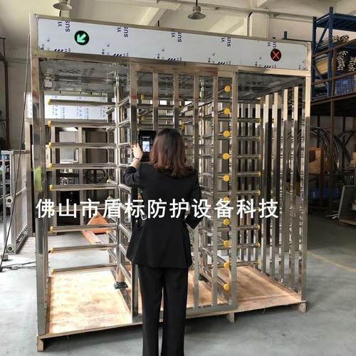 双向防尾随旋转门 单向通道全高门小区出入口门禁不锈钢栅栏挡闸
