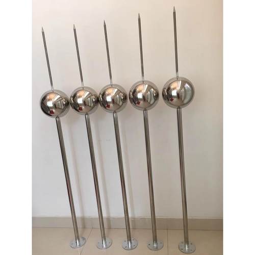 不锈钢避雷针 路灯杆避雷针 电力线路水泥杆避雷针 单球体避雷针