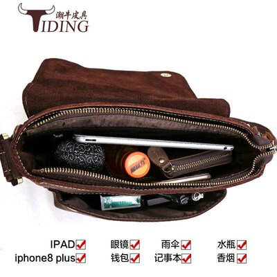 Fashionable Cow Leather Retro Mens Wear-resistant Outdoor L