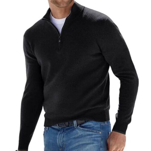 Men Autumn sweater Long sleeve  lightweight  sweater warm hi