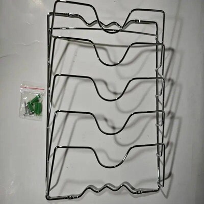 1Pcs Kitchen Accessories Stainless Steel Pot Lid Shelf Kitch