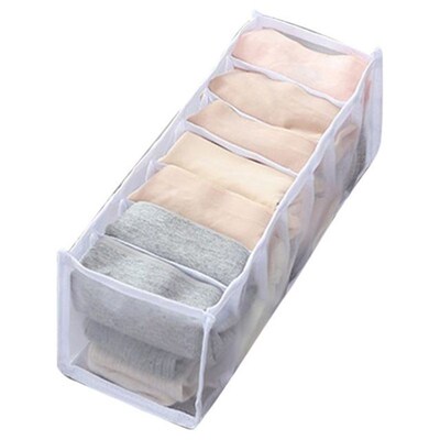 storage box 7 grids bra organizer foldable drawer organizer