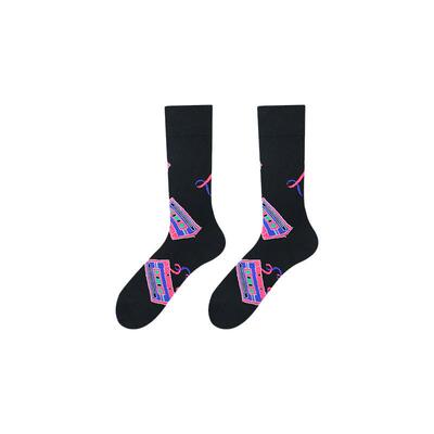Colorful Mens Crew Socks Soft Cotton Fun Design Ankle Socks