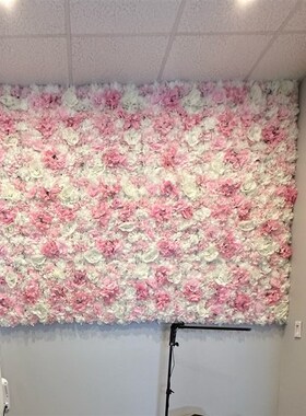 Pink Silk Rose Flower Wall Artificial Flower for Wedding Dec