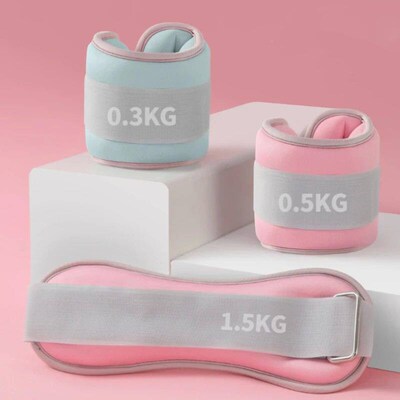 1 Pair Portable Sandbag Ankle Wrist Weights Sandbag Fitness