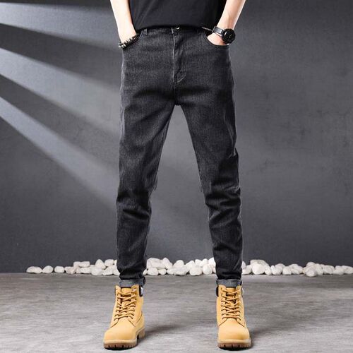 Jeans mens summer thin mens casual pants fashion nine-poin