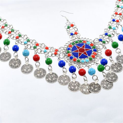 Afghan Coin Tassel Headbands Head Chains for Women Boho Trib