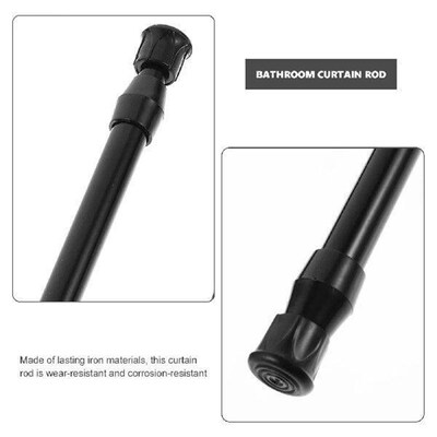 Expandable Curtain Rods Window Punch Free Rod Metal Clothe