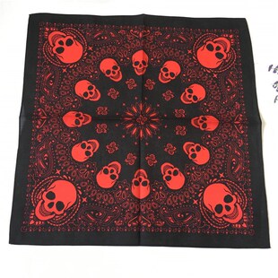 More Colorfull Printed Skull Paisley Geometric Cotton Bandan