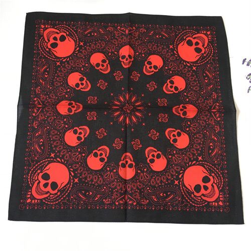 More Colorfull Printed Skull Paisley Geometric Cotton Bandan