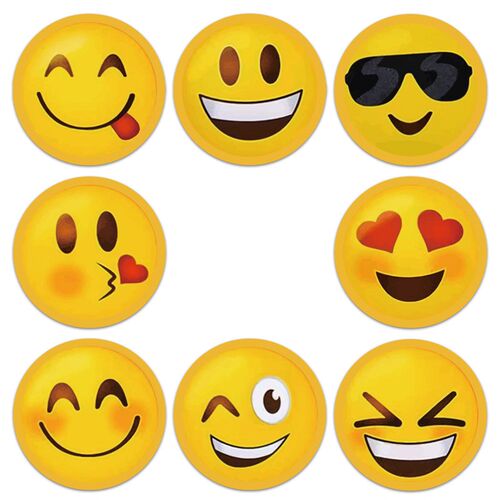 100-500pcs Smiley Face Sticker for Kids Reward Sticker Yello