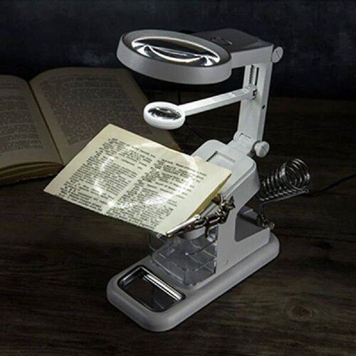 Welding Magnifying Glass LED Light Lens Auxiliary Loupe
