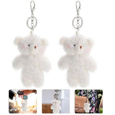 2 Pcs The Gift Key Rings Chain Pendant Keychains for Kids