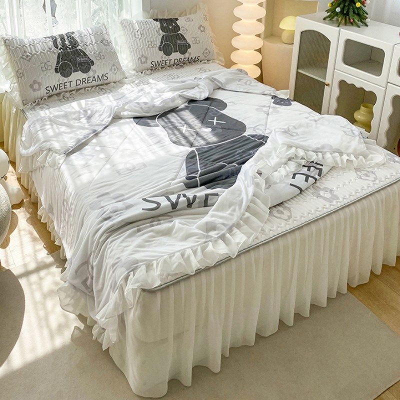 床裙款卡通大版凉感丝夏被乳胶凉席三四件夏天可水洗空调软蓆子,床上用品,乳胶席,淘宝优惠券,粉丝福利购,淘宝优惠卷