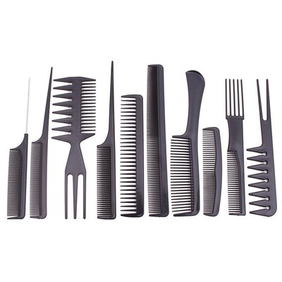 Beauty tools hair comb 10 sets Foreign trade Combs Makeup co