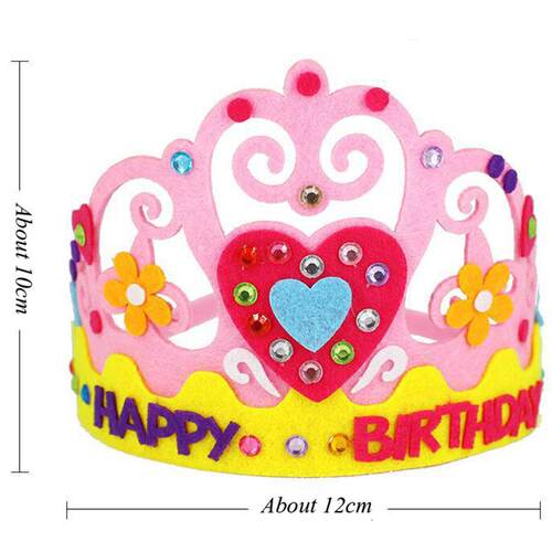 Creative DIY Craft Toys Sequins Crown Flower Star Pattern Ki