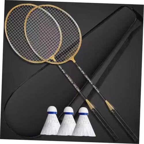 Set of 2 badminton rackets羽毛球拍2只装 成人合金分体娱乐练习