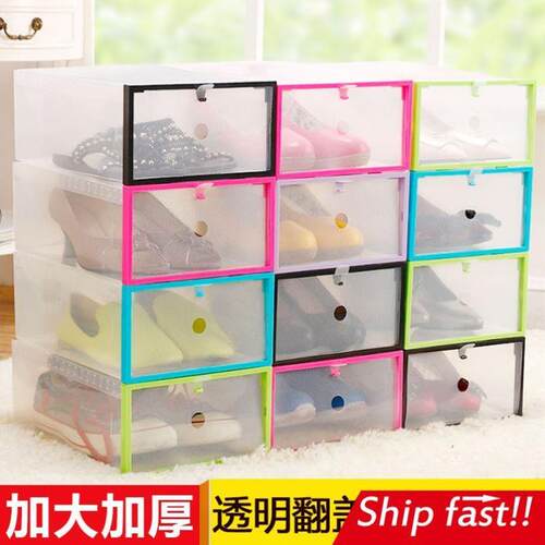 shoe box drawer storage eco-friendly transparent organizer