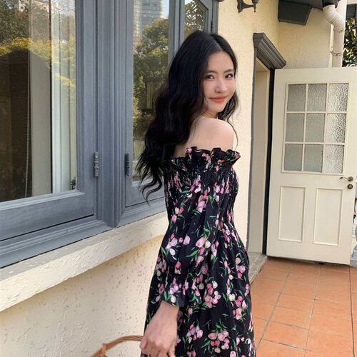 Interpreting Beauty NEW OPEN Summer French Floral Dress Wome